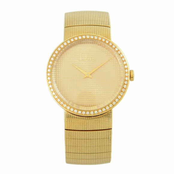 Christian Dior Diamonds Swiss Gold Watch - Picture 1 of 6